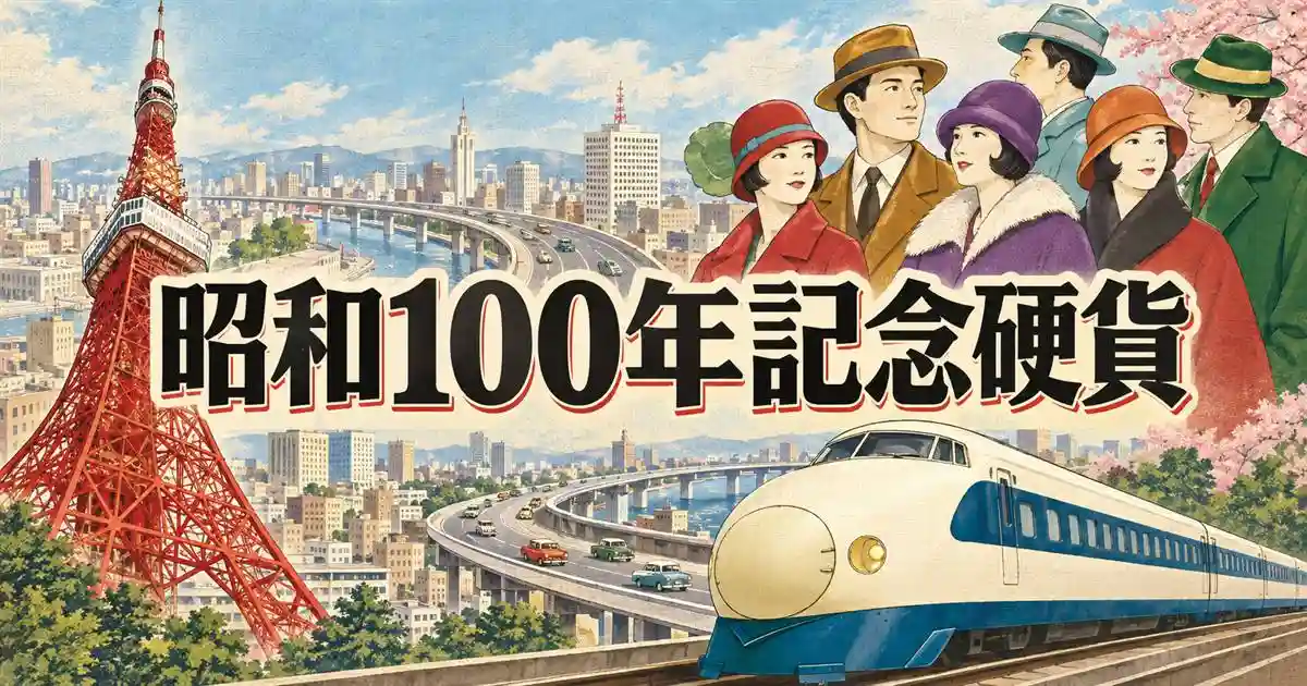 昭和100年記念硬貨アイキャッチ